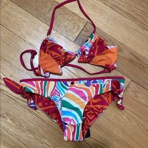 NWT Desigual girls 2pc swimsuit Sz 6 Sz 8 sz 10